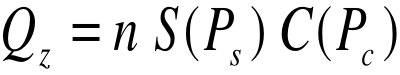 Q_z = n S(P_s) C(P_c)